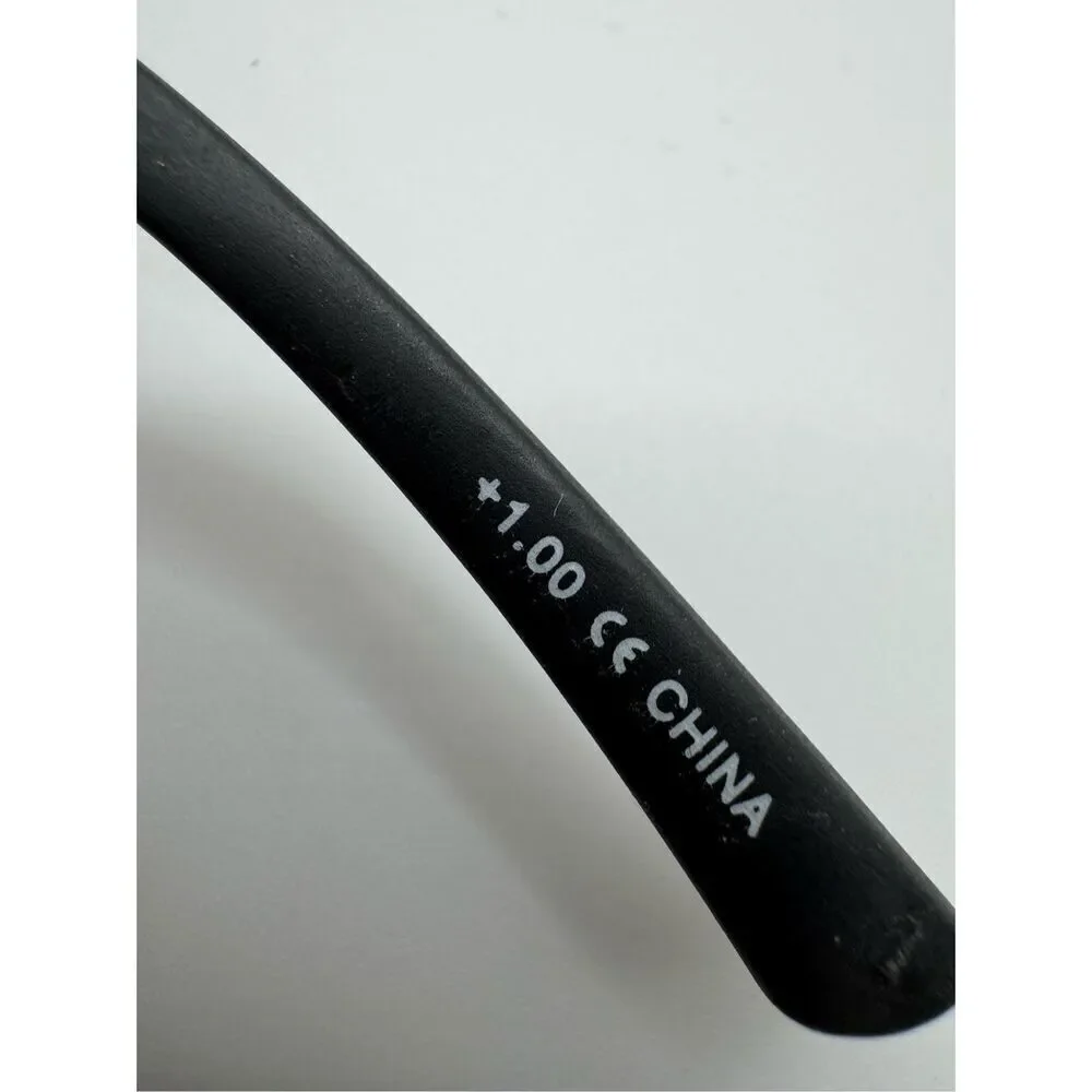eyebobs Foiled reading glasses strength 1.00 black new without case